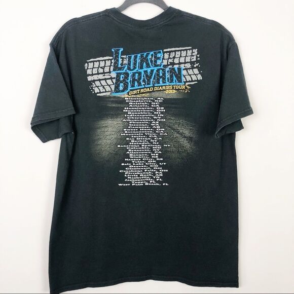 LUKE BRYAN Country Music 2013 Concert Tour Tee Dirt Road Diaries - Picture 5 of 6